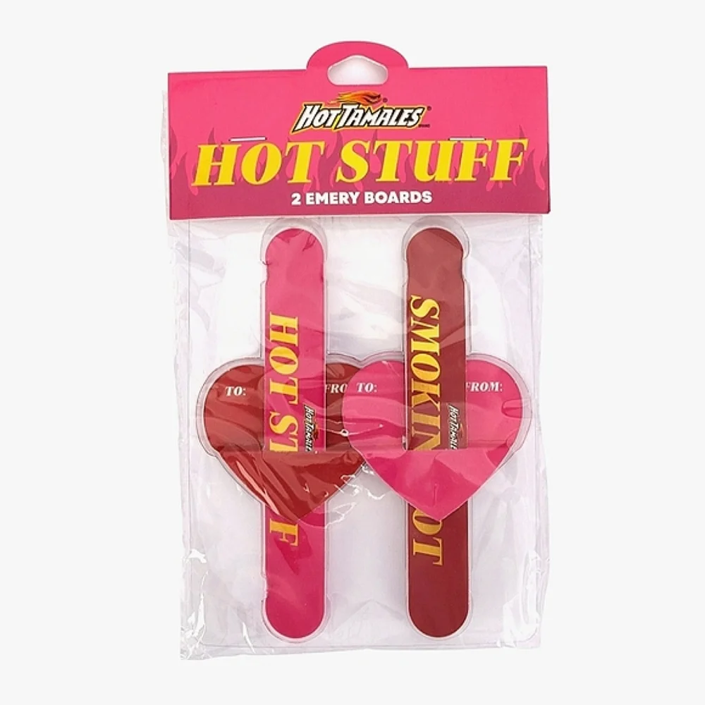 Hot Tamales 2 Emery Boards- Hot Stuff Smokin Hot Valentine's Day Gift Collection